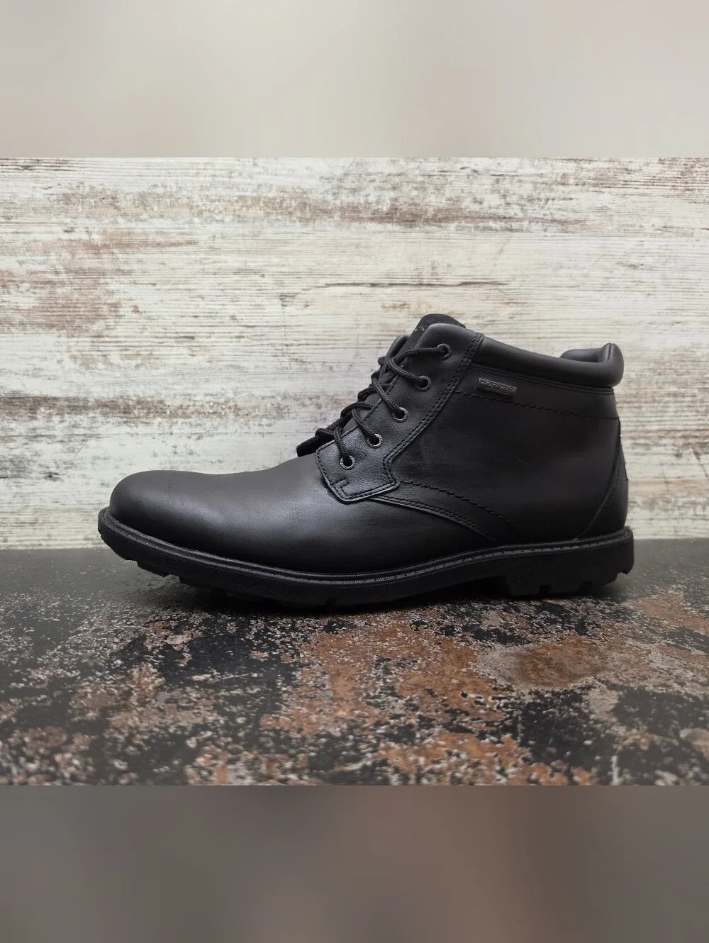Mens Rockport Ankle Boots Sz 12 W Wide Used Hydroshield Waterproof V74355